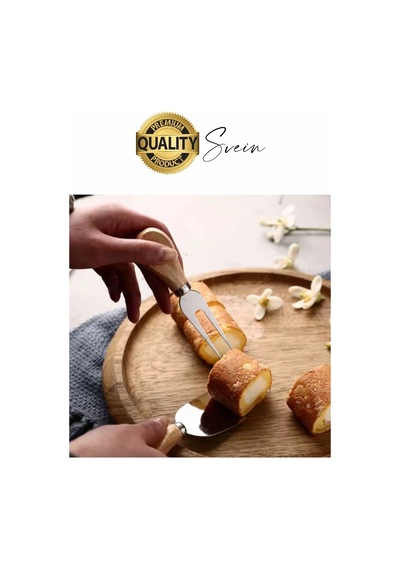 Bambu Saplı 4'lü Mini Şarküteri Bıçakları Servis Sunumluk Peynir Ve Ekmek Kesimi İçin Spatula Seti çok renkli