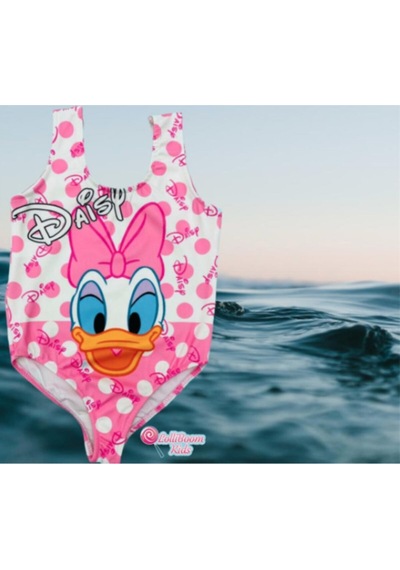 Lolliboomkids Kız Çocuk Daisy Ördek Mayo Pembe - Beyaz