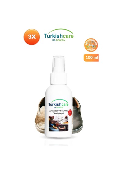 Turkishcare Ayakkabı Ve Kumaş Temizleme Spreyi 100 Ml. Üçlü Set Renksiz