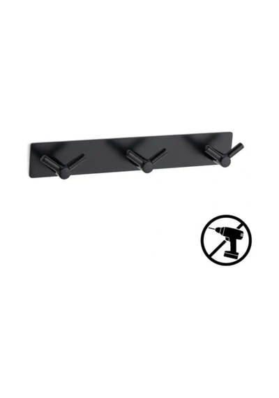 System 2325 Yapışkanlı Askı Siyah Renk 255mm As2325 0255 Al6-al6 Çok Renkli