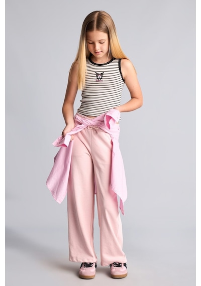 Defacto Beli Bağcıklı Wide Leg Eşofman Altı Kız Çocuk I2264a826aupn130 Pembe-pn130