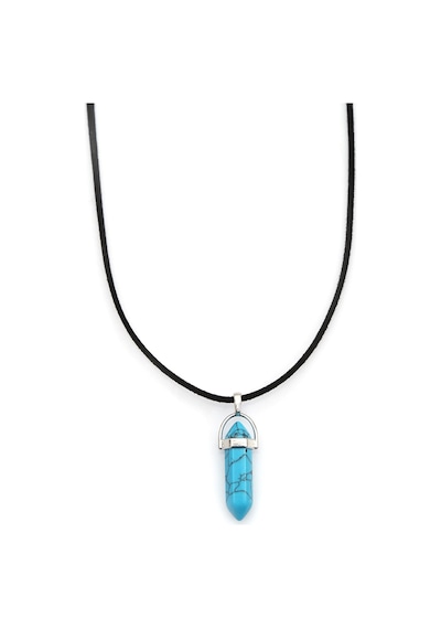 Mystic Energy Doğal Taş Firuze Taşi Pandül Kesim  Kolye&Anahtarlık Mavi