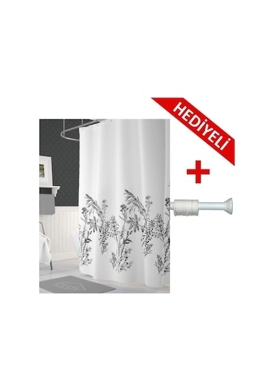 Prado Funda Banyo Perdesi + Askı Hediyeli 123-200 Cm Çok Renkli