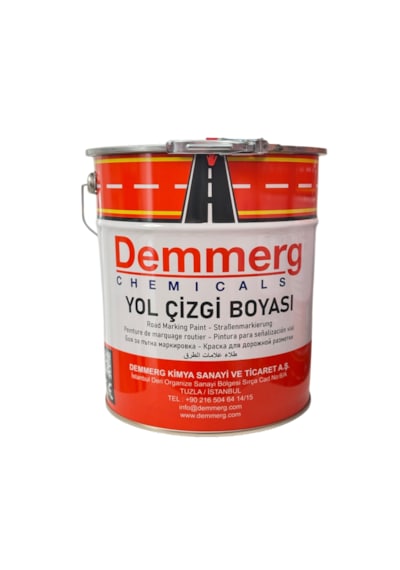 Demmerg Yol Çizgi Boyası 25kg Asfalt Boyası Otopark Boyası