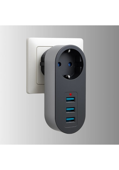 2500w Termal Akım Korumalı Çok Amaçlı Priz 3 Usb Hızlı Şarj Çıkışlı Diğer