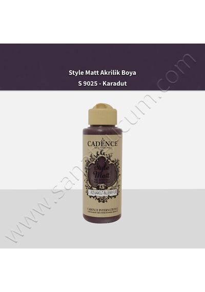 Cadence Style Matt Akrilik Boya 120 Ml. S9025 Karadut