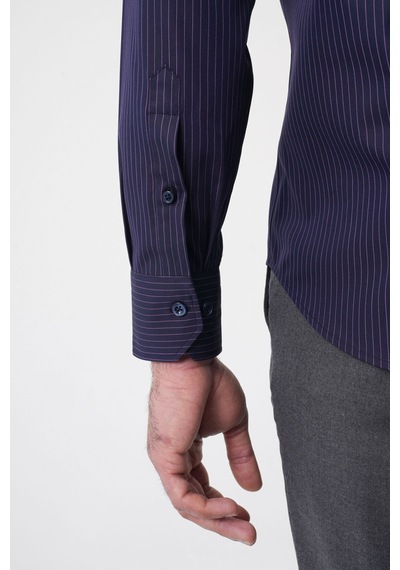 Bisse Regular Fit Erkek Uzun Kol Cepsiz Pamuk Lacivert Gömlek Gmczg250134 C39 Lacivert
