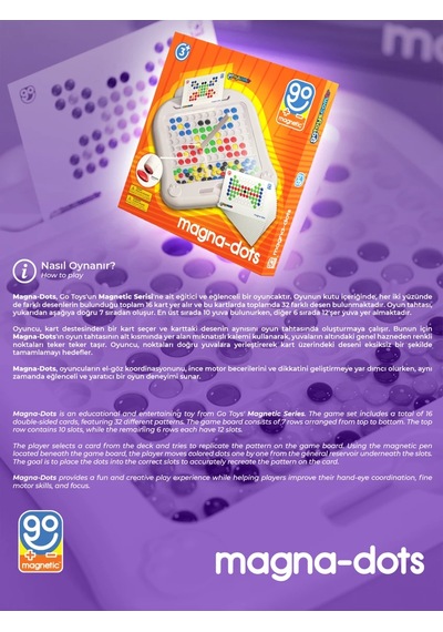 Magnetic Dots - Steam Manyetik Kodlama Tableti Ekransız Oyun Aktivitesi Manyetik Yapı Blokları