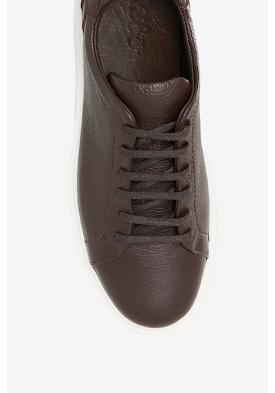 AC&Co / Altınyıldız Classics Erkek Kahverengı %100 Deri Rahat Taban Esnek Sneaker Ayakkabı Kahverengi