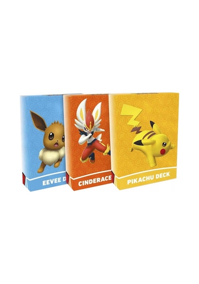 Pokemon Battle Academy Cinderace V - Pikachu V - Eevee V - Galarian 180 Kartlık 2-3 Kişilik Oyun Set