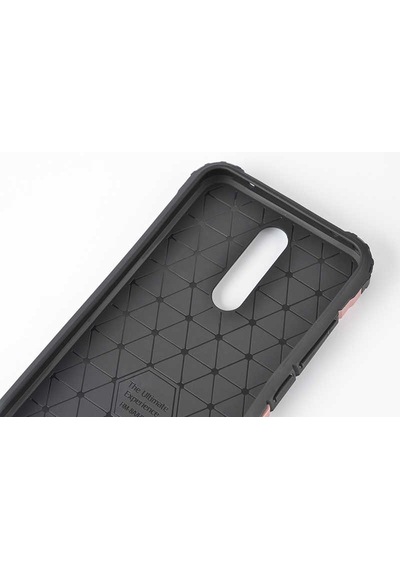 Noktaks - Redmi 8a Uyumlu - Kılıf Çift Katman Zırh Tank Crash Military Kapak - Rose Gold Rose Gold