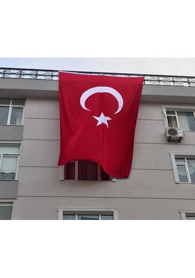 300 X 450 Cm Dev Boy Türk Bayrağı Kurumsal Kullanıma Uygun, Dış Mekân Dayanımlı 300 x 450 CM
