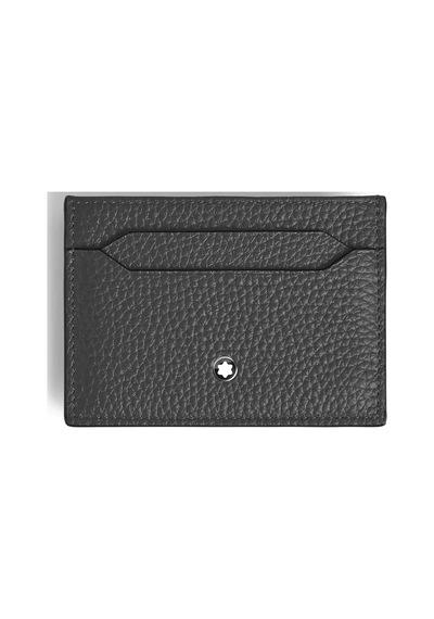 Mont Blanc Montblanc Grain Deri 5 Bölmeli Kartlık 223031 Gri