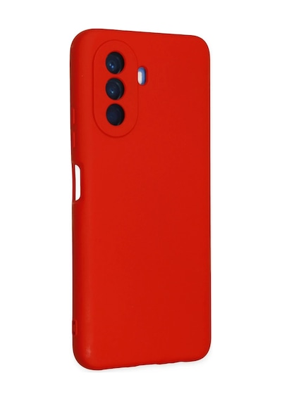 Uray Store Huawei Nova Y70 Kılıf Nano İçi Kadife Silikon - Kırmızı