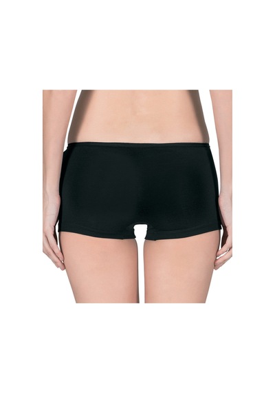 Papatya Modal Kadın Boxer 2 Li Paket Siyah