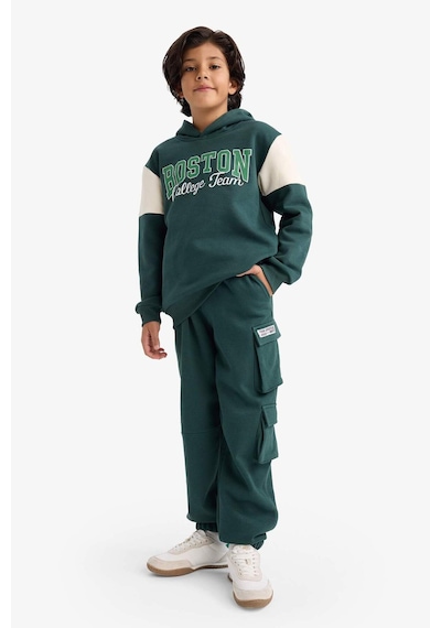 Defacto Erkek Çocuk Kargo Fit Slogan Baskılı Kalın Sweatshirt Kumaşı Pantolon G5637a825cwgn536 Yeşil-gn536 Defacto Erkek Çocuk Kargo Fit Slogan Baskılı Kalın Sweatshirt Kumaşı Pantolon G5637a825cwgn536 Yeşil-gn536