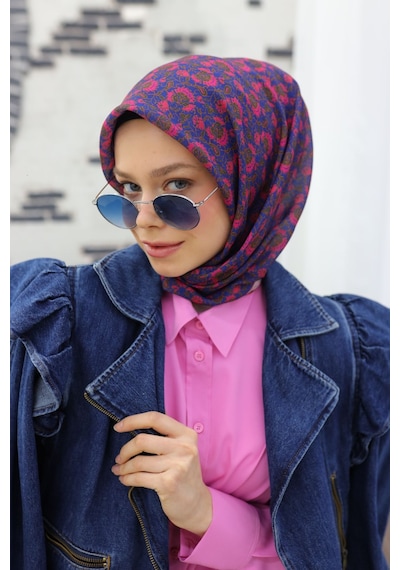 Silk Home Soft Eşarp 73077-29 Saks, Pembe, Haki
