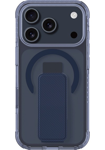 Apple Uyumlu iPhone 17 Pro Max Kılıf M-safe Şarj Özellikli Standlı Amazingthing Titan Pro Plus Kapak Mavi Mavi