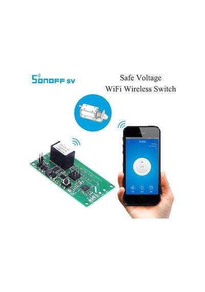 Sonoff Sv 5V-24V Güvenli Gerilim Wifi Kablosuz Anahtarı Akıllı Ev