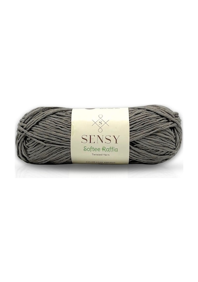 Premium Softee Raffia Yumuşak Rafya İp Kağıt İp Tığ İpi El Örgü İp Hobi İp Supla İplik Çanta İpi Gri