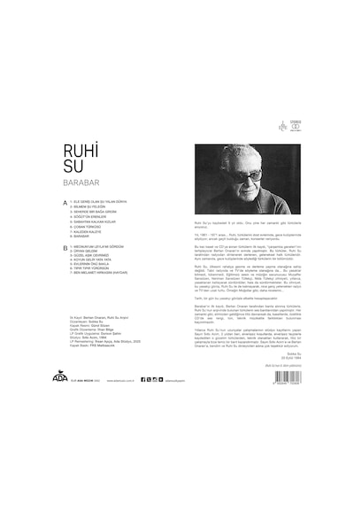 Ruhi Su Barabar Plak Türk Halk Müziği, Lp Stereo, 2025 Remastered Baskı