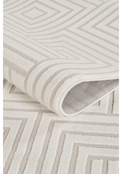 Mariesse Home Jasmine Serisi Bambu Dokulu Modern Sık Dokuma Koridor Kesme Yolluk Dokuma Makine Halısı E504 Gri