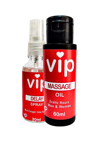 Vıp 60 Ml Erotikmasaj Yağı Yanında 30 Ml Vıp Deıaysprey