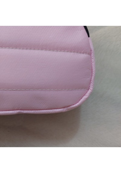 Newish Polo Portföy Stil Çift Gözlü Makyaj Ve El Çantası-dokulu Model Pembe