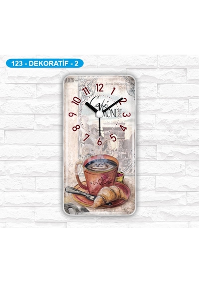 Dekoratif Magnetli Mıknatıslı Buzdolabı Mutfak Duvar Saati (295216089)