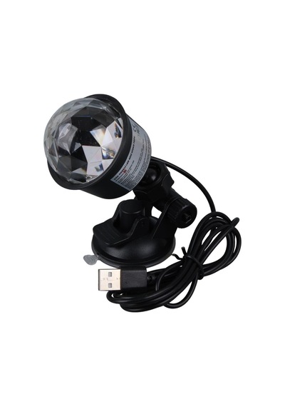 Ledx Al-kx-6889 Projeksiyon Atmosferli Usbli 4 Watt Şarjlı Sihirli Rgb Led Disko Topu Doğal Işık
