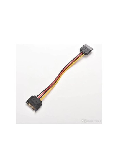 Sata Power Uzatma Kablosu Dişi Erkek Sata Power Kablo Erkek Dişi Sata Uzatma Kablosu 20 Cm