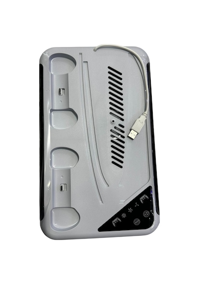 Ps5 Fat/slim/pro Uyumlu Soğutuculu Rgb Şarj Standı Dobe Tp5-3557d Beyaz
