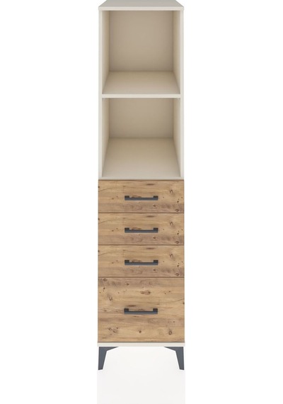 Kronos Dolap 2 Raflı 4 Çekmeceli 44x59x182 Aytaşı-çam Aytaşı