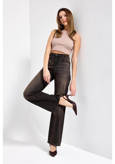 Itsbasic Kadın Koyu Kot Rengi Doris 2s6-62 Straight Fit Yüksek Bel %100 Koton Denim Jean Itsbasic Kadın Koyu Kot Rengi Doris 2s6-62 Straight Fit Yüksek Bel %100 Koton Denim Jean