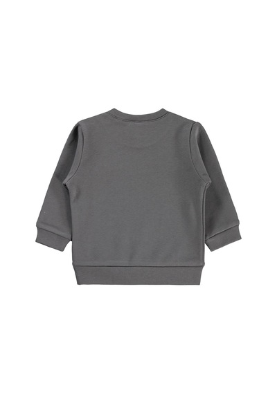 Civil Baby Düz Basic 6-18 Ay Sweatshirt - Gri Antrasit