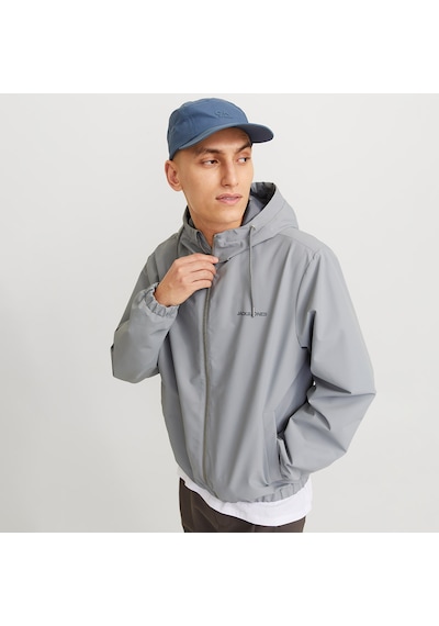 Jack & Jones Jack&jones Legacy Light Hood Erkek Gri Kapüşonlu Ceket Gri