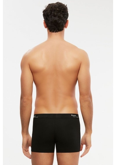 Kom Erkek Tight 2'li Boxer Şort Likralı Siyah