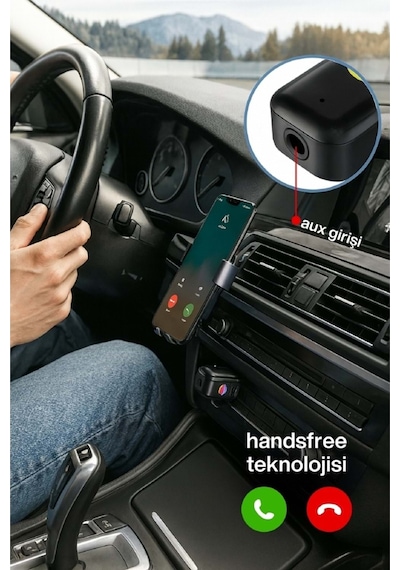 Concord Bt-16 2in1 Bluetooth Alıcı Usb-aux Kablo Ses Kontrol Ekran Araç İçi Handsfree Ve Müzik