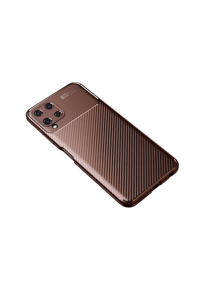 More Tr Samsung Uyumlu Galaxy M32 Kılıf Mtr Negro Silikon Kapak - Kahverengi