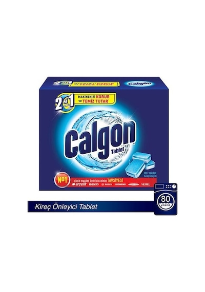 Calgon Çamaşır Makinesi Kireç Önleyici 80 Tablet
