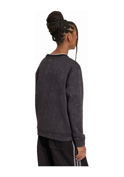 Adidas Çocuk Sweatshirt Adıdas Dısney Vıllaıns Loose Washed Gfx Crew Sweatshirt Kq6084 Siyah
