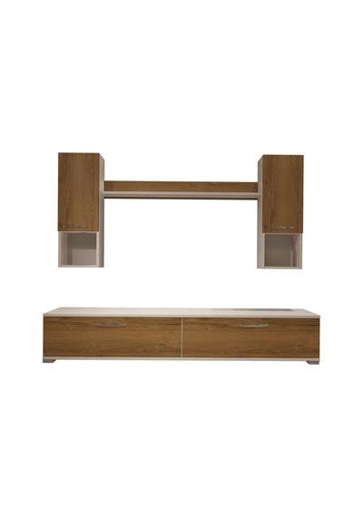 Decoraktiv Eko 5da Mdf Std Tv Ünitesi Tv Sehpası - Beyaz Pera Beyaz - Meşe