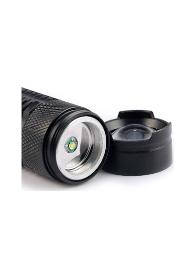 Cree Q5 Led Zoomlu Pilli Mini Feneri 14500 Pil İle Çalışma Özelliği Evimdeyokyok