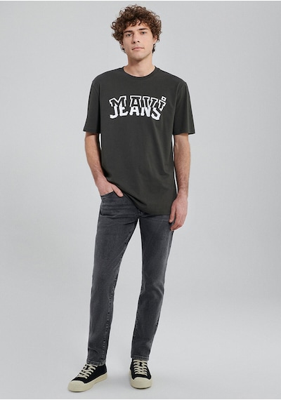 Mavi Jeans Baskılı Gri Tişört Loose Fit / Bol Rahat Kesim 0612008-70090 Gri-70090