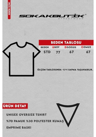 Startmore Aperol Sptritz Baskılı Beyaz Oversize Unisex Beyaz