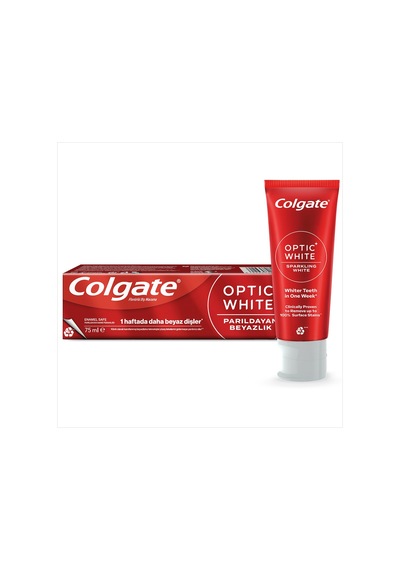 Colgate Optic White Parıldayan Beyazlık Beyazlatıcı Diş Macunu 75 Ml - 3 Adet Tarı