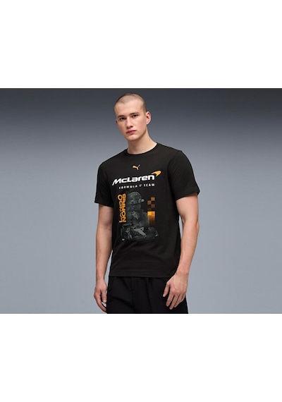 Puma Mclaren Racıng Drıver Tee Norrıs Erkek Günlük Tişört 63745101 Siyah Siyah