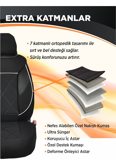 Orqide Procyon Serisi Opel Agila Oto Kılıfı