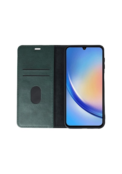 Bezos Samsung Galaxy A24 4g Kılıf Trend S Plus Kapaklı Kılıf - Yeşil Bty