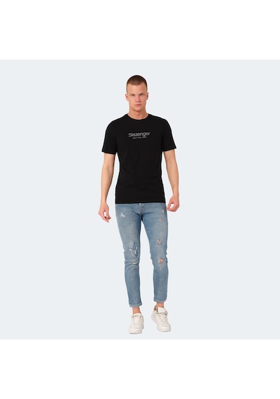 Slazenger VOITTO Erkek  Siyah Tişört